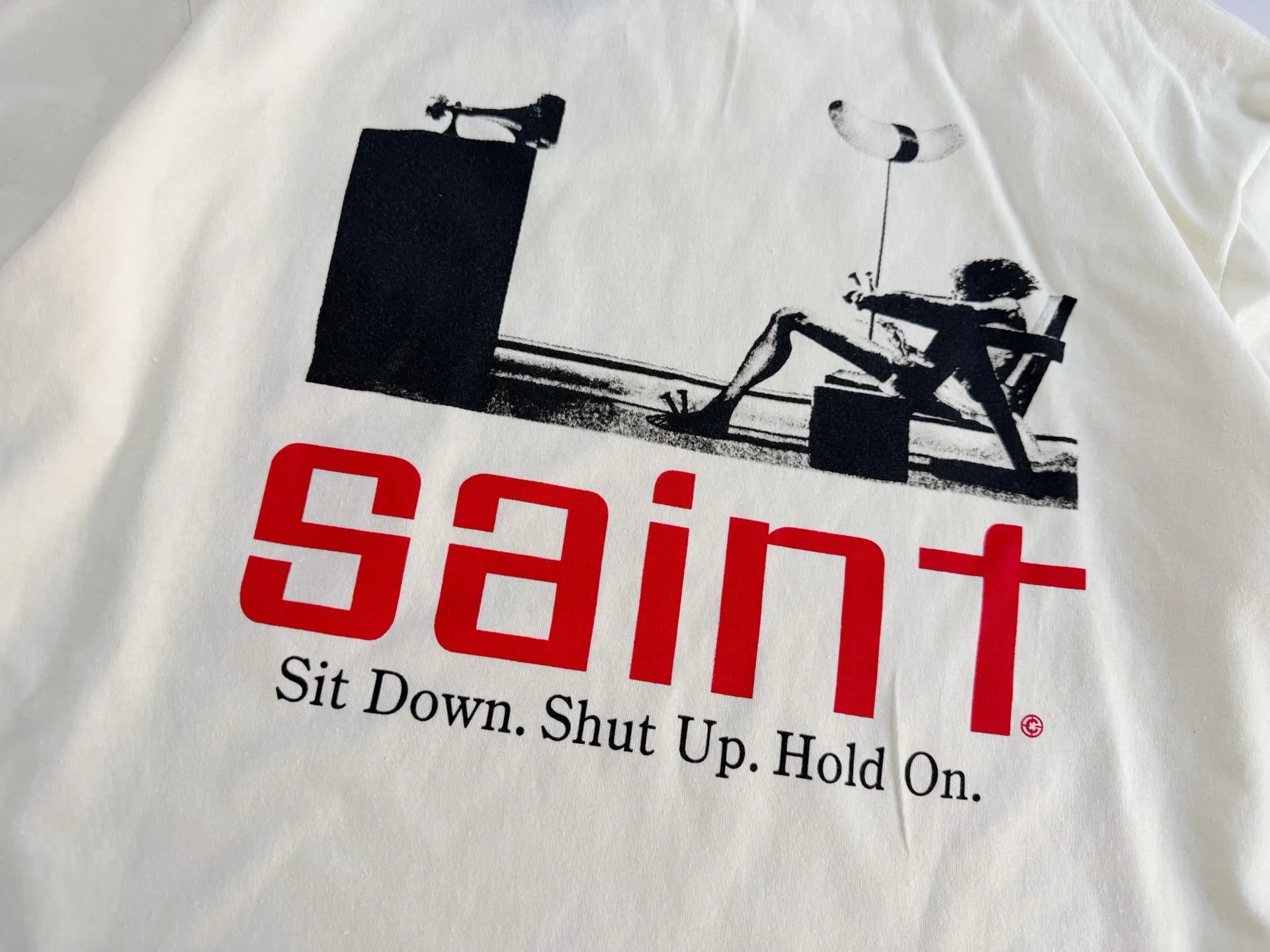 ❥8042#P116 Saint Mxxxxxx new "Sketch Figure" is made of pure cotton fabric 280g Process: Direct Inkjet Printing Size: (S-M-L-XL) Color: Beige